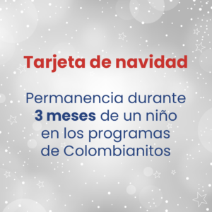 Tarjeta de navidad - 3 Meses