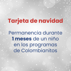 Tarjeta de navidad - 1 Mes