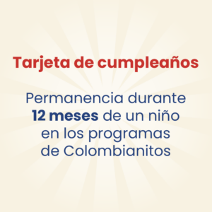 Tarjeta de Cumpleaños - 12 Meses