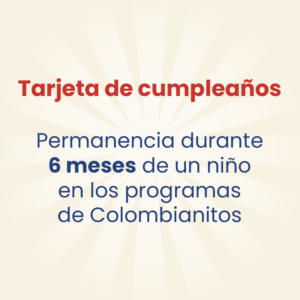 Tarjeta de Cumpleaños - 6 Meses